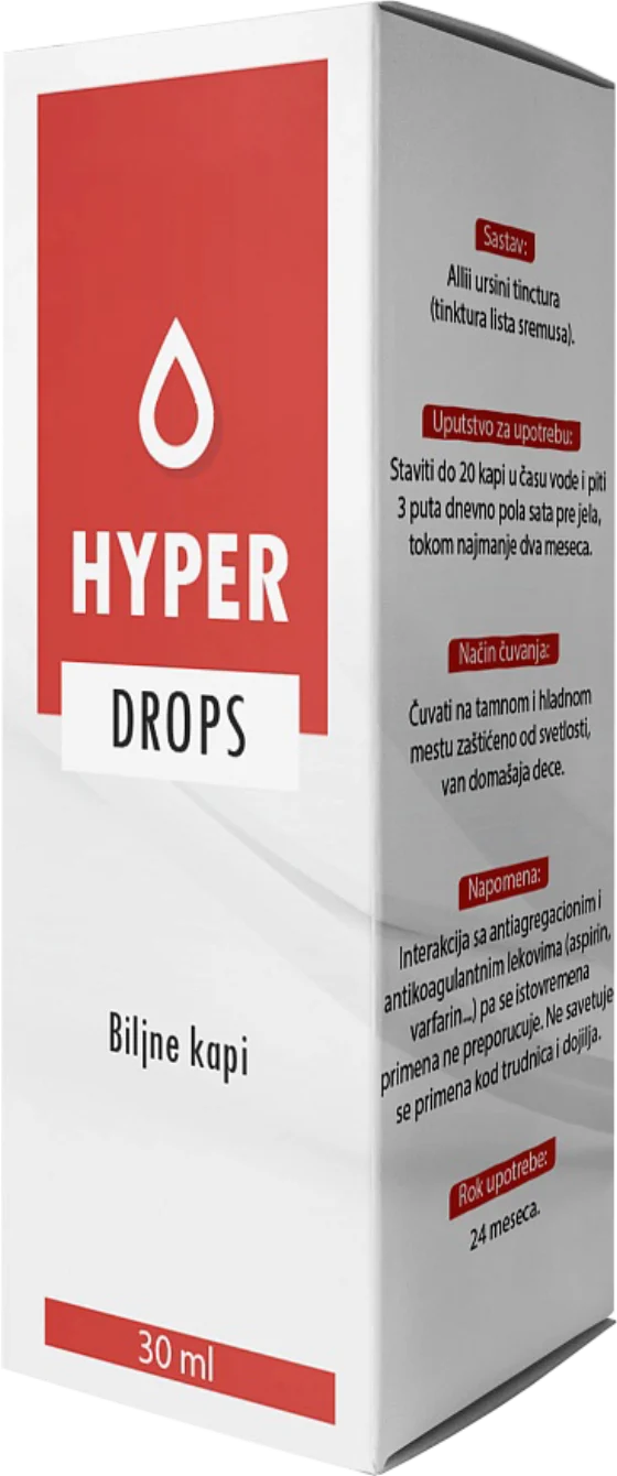 Шише Hyperdrops — билна тинктура со капалка
